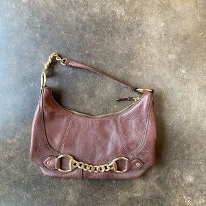 Michael kors burgundy shoulder bag